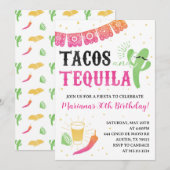 Invitation à l'événement de fête d'anniversaire Ta (Devant / Derrière)