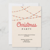 Invitation à l'événement de fête de Noël | Lumière (Devant)