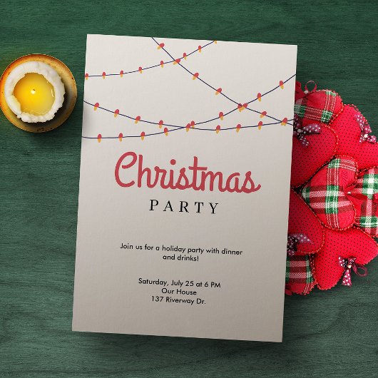 Invitation à l'événement de fête de Noël | Lumière