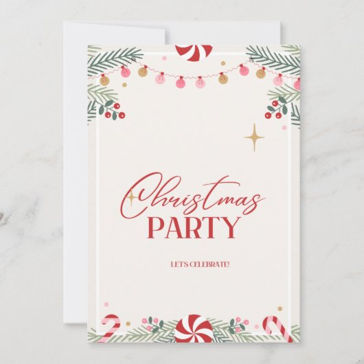Invitation à l'événement des Fêtes (Devant)