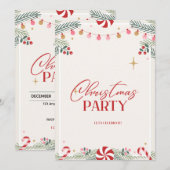 Invitation à l'événement des Fêtes (Devant / Derrière)