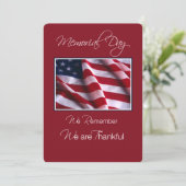 Invitation à l'événement du jour commémoratif, Dra (Debout devant)