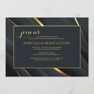 Invitation à l'événement d'un soutien élégant
