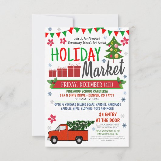 Invitation à l'événement férié communautaire (Devant)