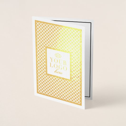 Invitation à l'événement personnalisé Gold Corpora (Devant)