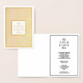 Invitation à l'événement personnalisé Gold Corpora (Affichage)