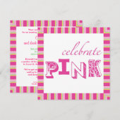 Invitation à l'événement sur le cancer du sein ros (Devant / Derrière)