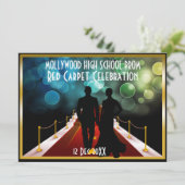 invitation à l'événement vip cravate noire de tapi (Debout devant)