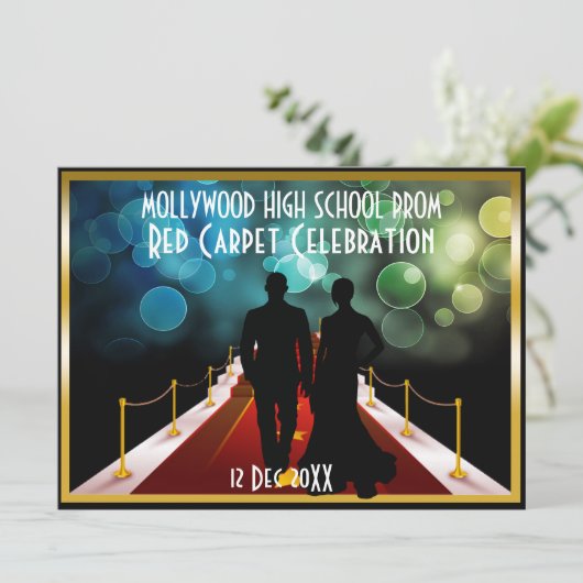 invitation à l'événement vip cravate noire de tapi (Debout devant)