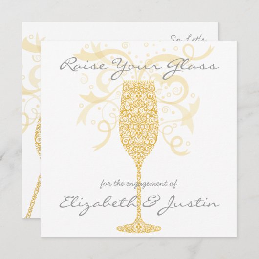 Invitation à lever votre verre (Devant / Derrière)