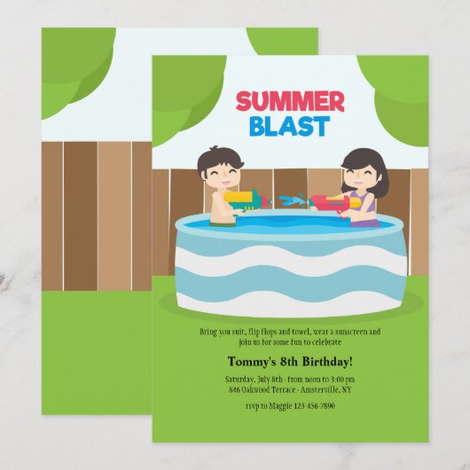 Invitation à l'explosion estivale (Devant / Derrière)