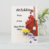 Invitation à l'exposition d'art (Debout devant)