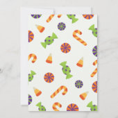 Invitation à l'Halloween avec bonbons (Dos)