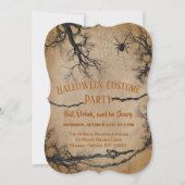 Invitation à l'Halloween de l'arbre tordu (Devant)