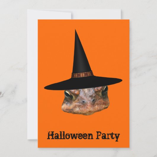 Invitation à l'Halloween du Casquette de la sorciè (Devant)