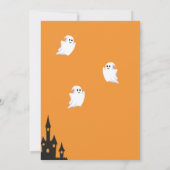 Invitation à l'Halloween Ghost & Citrouille (Dos)