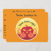 Invitation à l'Halloween lumière de Dieu (Devant / Derrière)