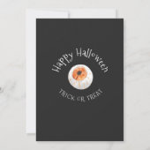 Invitation à l'Halloween ou à traiter (Dos)