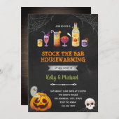 Invitation à l'halloween pour le chauffage domesti (Devant / Derrière)