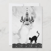 Invitation à l'Halloween Raven, Mable et Chat Noir (Dos)