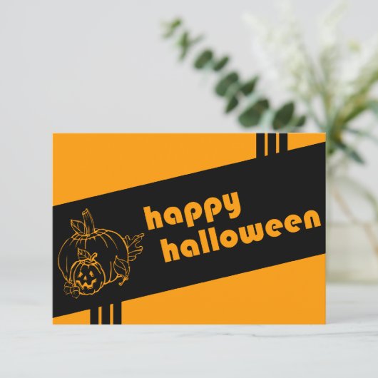 invitation à l'halloween rétro (Debout devant)