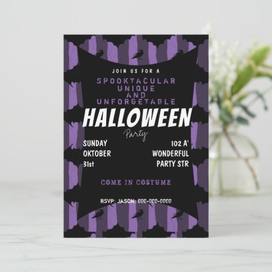 Invitation à l'halloween spople (Debout devant)