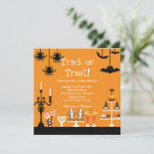 Invitation à l'Halloween sucrée et Éffrayante (Debout devant)