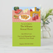 Invitation à l'heure de pique-nique (Debout devant)