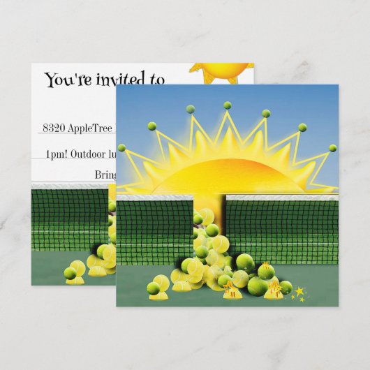 Invitation À L'HEURE DU SOLEIL (Devant / Derrière)