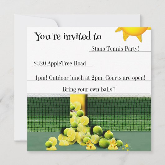 Invitation À L'HEURE DU SOLEIL (Dos)