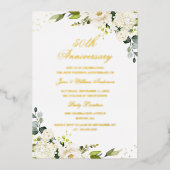 Invitation à l'huile à 50e anniversaire de la FOIL (Recto)