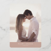 Invitation à l'huile de bordure géométrique (Verso)