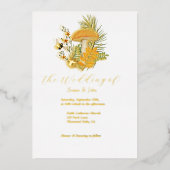 Invitation à l'huile de Faire-part de mariage de c (Recto)