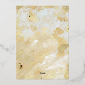 Invitation à l'huile de Faire-part de mariage de c (Verso)