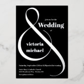 Invitation à l'huile de fond monochromatique moder (Recto)