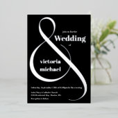 Invitation à l'huile de fond monochromatique moder (Debout devant)