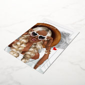 Invitation à l'huile d'encre d'argent (Rotation)