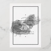 Invitation à l'huile d'encre d'argent (Verso)