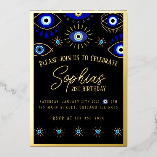 Invitation à l'huile - Oeil mal (Recto)