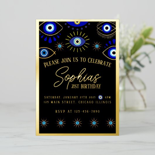 Invitation à l'huile - Oeil mal (Debout devant)