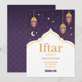 Invitation à l'Iftar de Ramadan (Devant / Derrière)