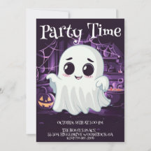 Invitation à l'illustration mignonne d'Halloween f