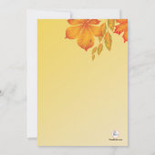 Invitation à l'impression d'automne (Dos)