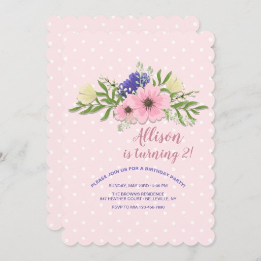 Invitation à l'Inclination Rose (Devant / Derrière)