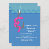 Invitation À l'invitation de fête d'anniversaire de crochet (Devant / Derrière)