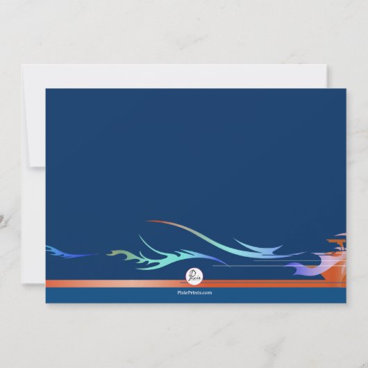 Invitation À l'invitation de voie de course (Dos)