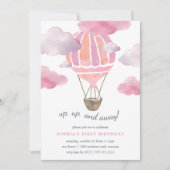 Invitation À l'invitation du Air Anniversaire de enfant Party (Devant)