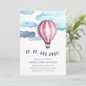Invitation À l'invitation du Air Anniversaire de enfant Party (Debout devant)