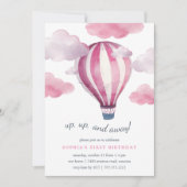 Invitation À l'invitation du Air Anniversaire de enfant Party (Devant)