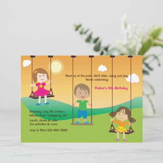 Invitation À L'Invitation Playground (Debout devant)